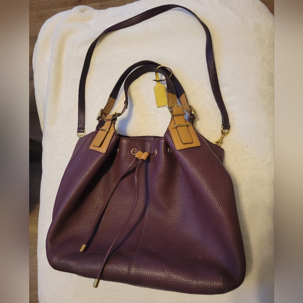 Coach Purple Plum Leather Women's Bag